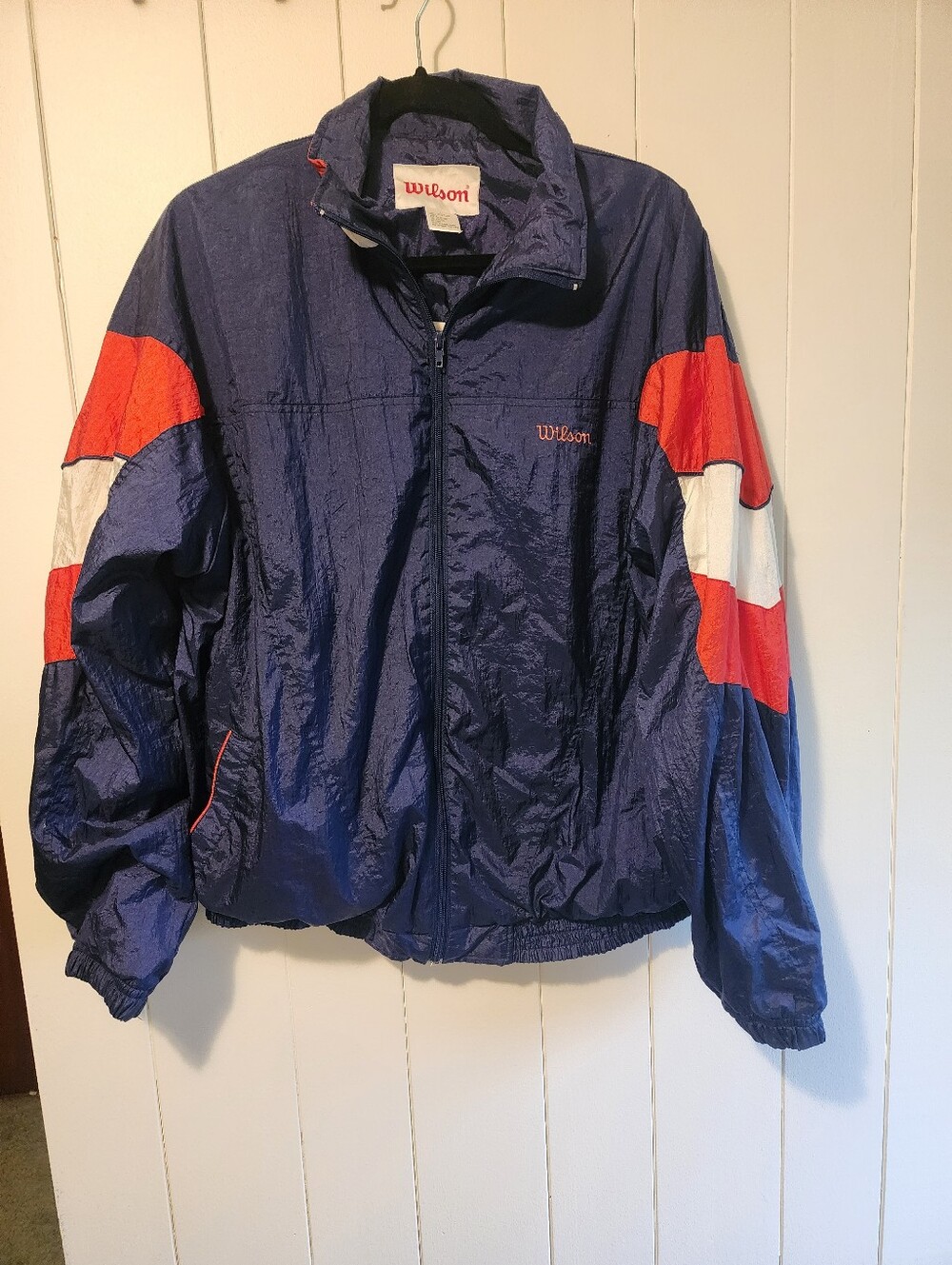Wilson Navy, Red & White Mens Windbreaker Jacket